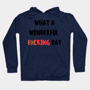 What a wonderful f*cking day Hoodie